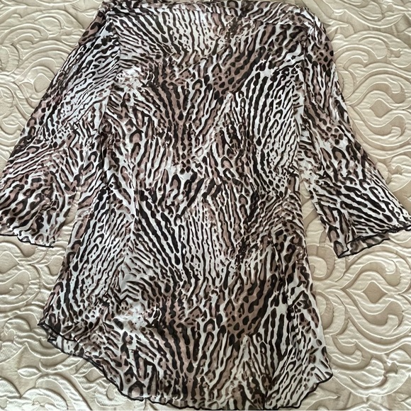Leopard Mesh Beach Coverup - Picture 5 of 5